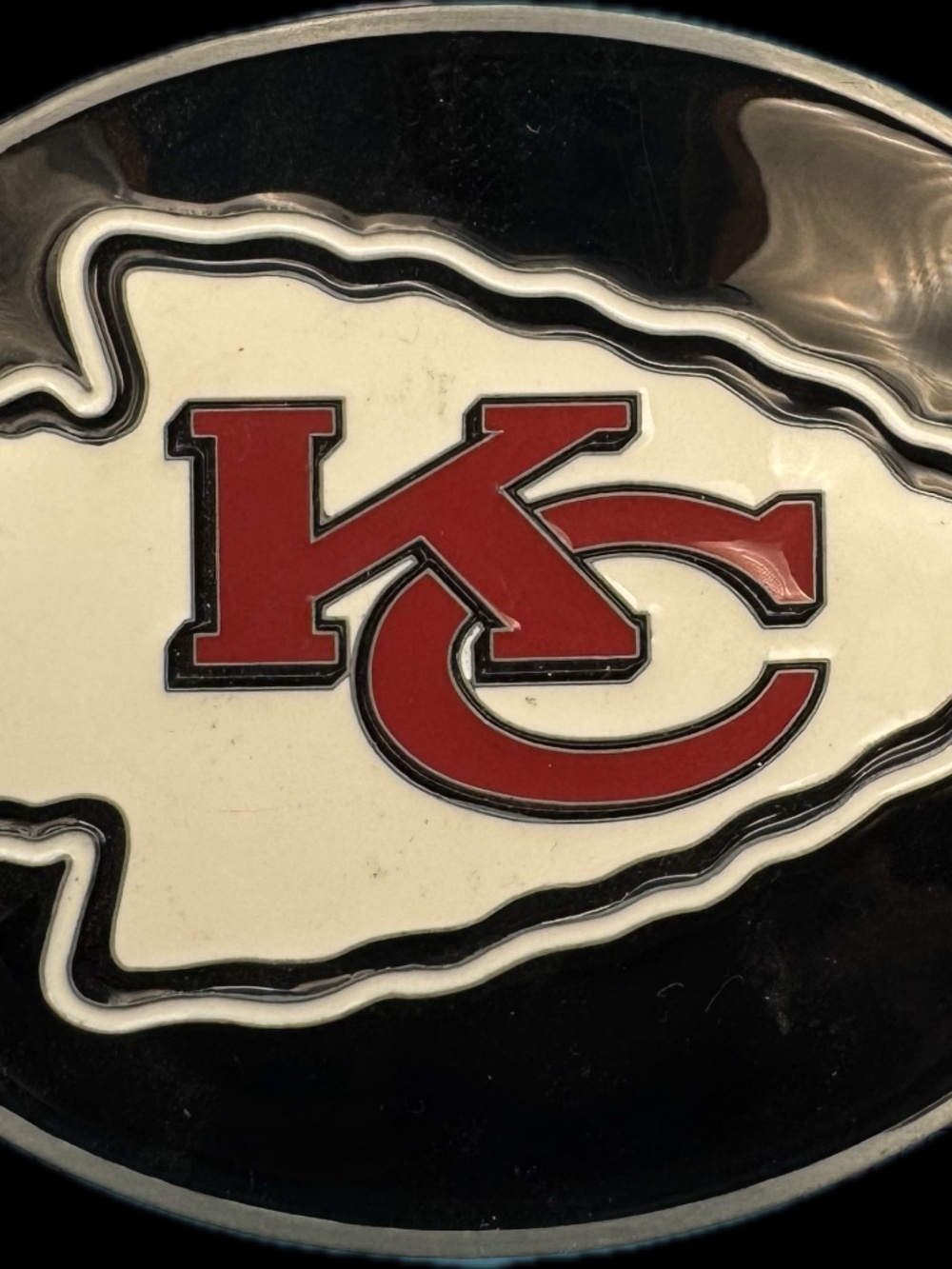 Siskiyou Kansas City Chiefs NFL Football Belt Buckle Metal and Enamel Licensed
